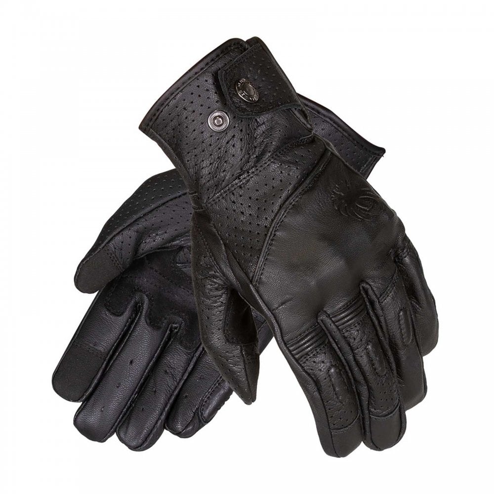 Merlin Legacy D3O Motorcycle Leather Gloves (Black)