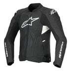 Alpinestars DUSK Airflow Motorcycle Leather Jacket (Black/White)