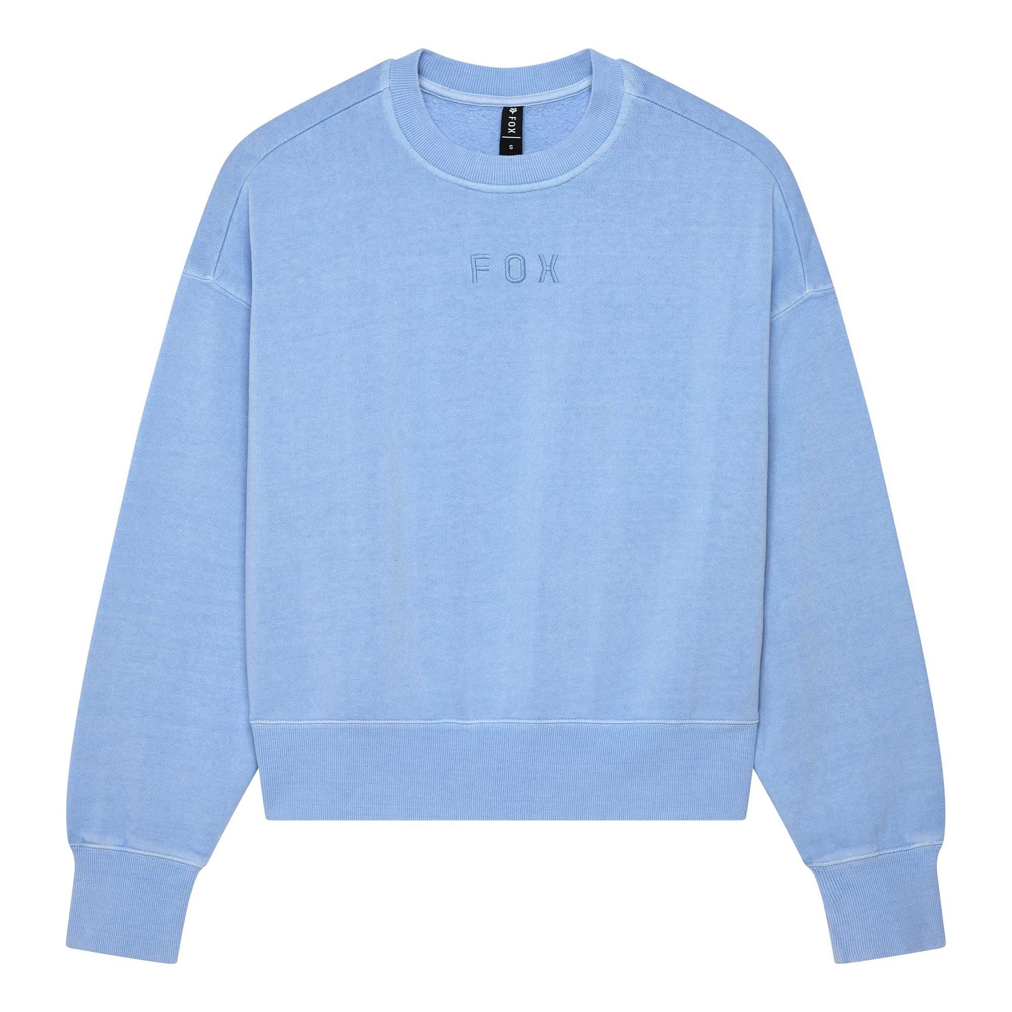Fox (SALE) Womens Crew Jumper - WORDMARK Oversized (Cashmere Blue)