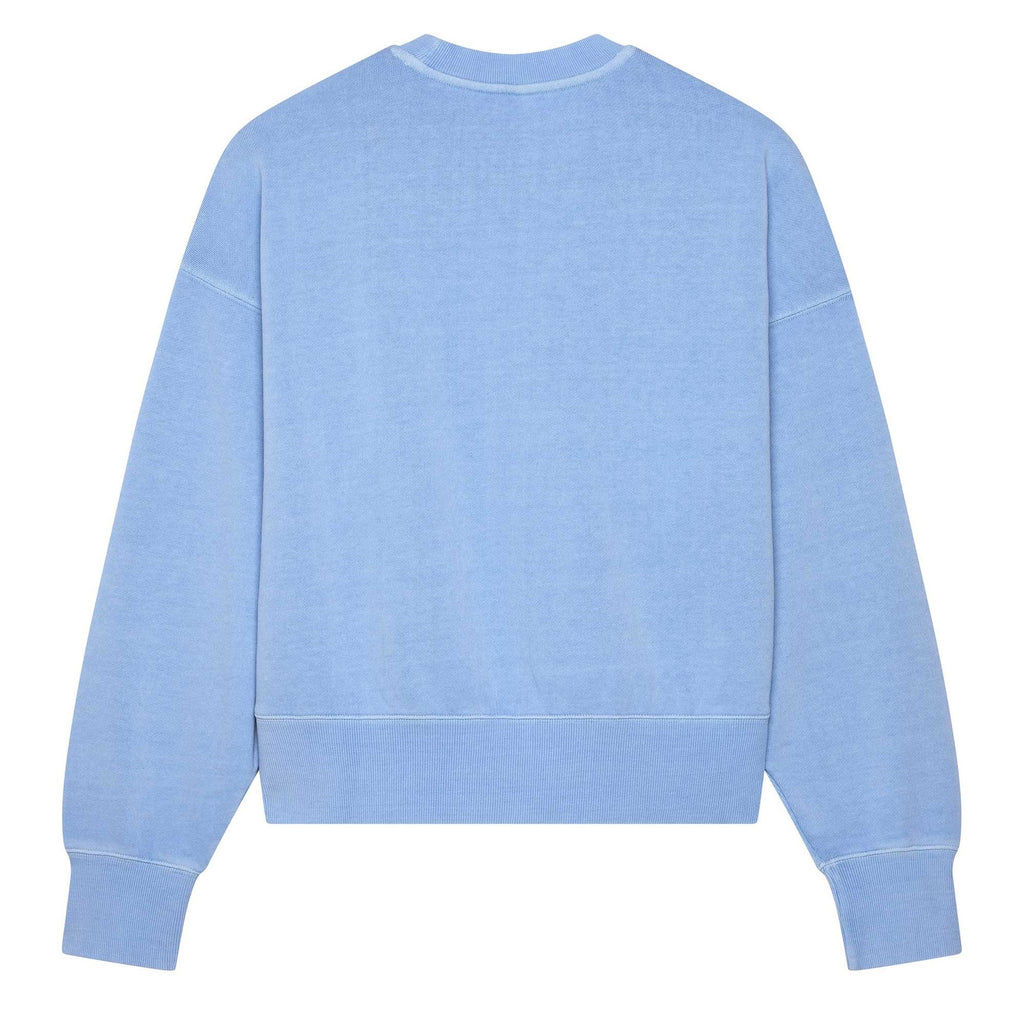 Fox (SALE) Womens Crew Jumper - WORDMARK Oversized (Cashmere Blue)