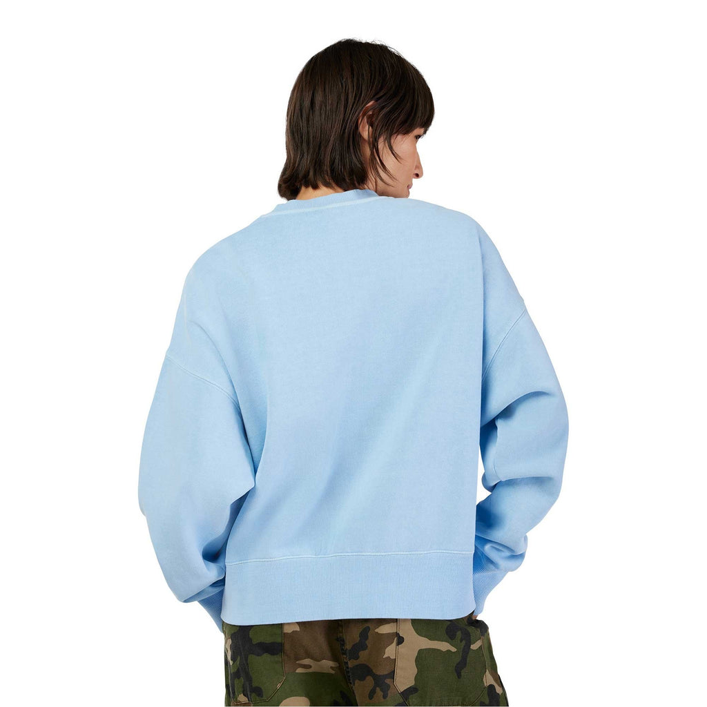 Fox (SALE) Womens Crew Jumper - WORDMARK Oversized (Cashmere Blue)