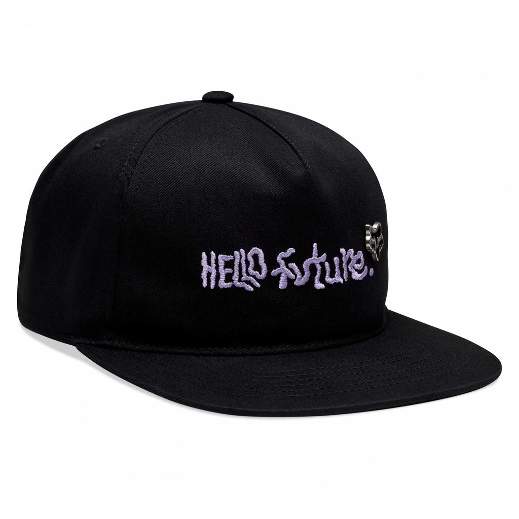 Fox (SALE) Mens Cap - HELLO FUTURE Snapback Hat (Black)
