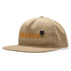 Fox (SALE) Mens Cap - HELLO FUTURE Snapback Hat (Iron Brown)
