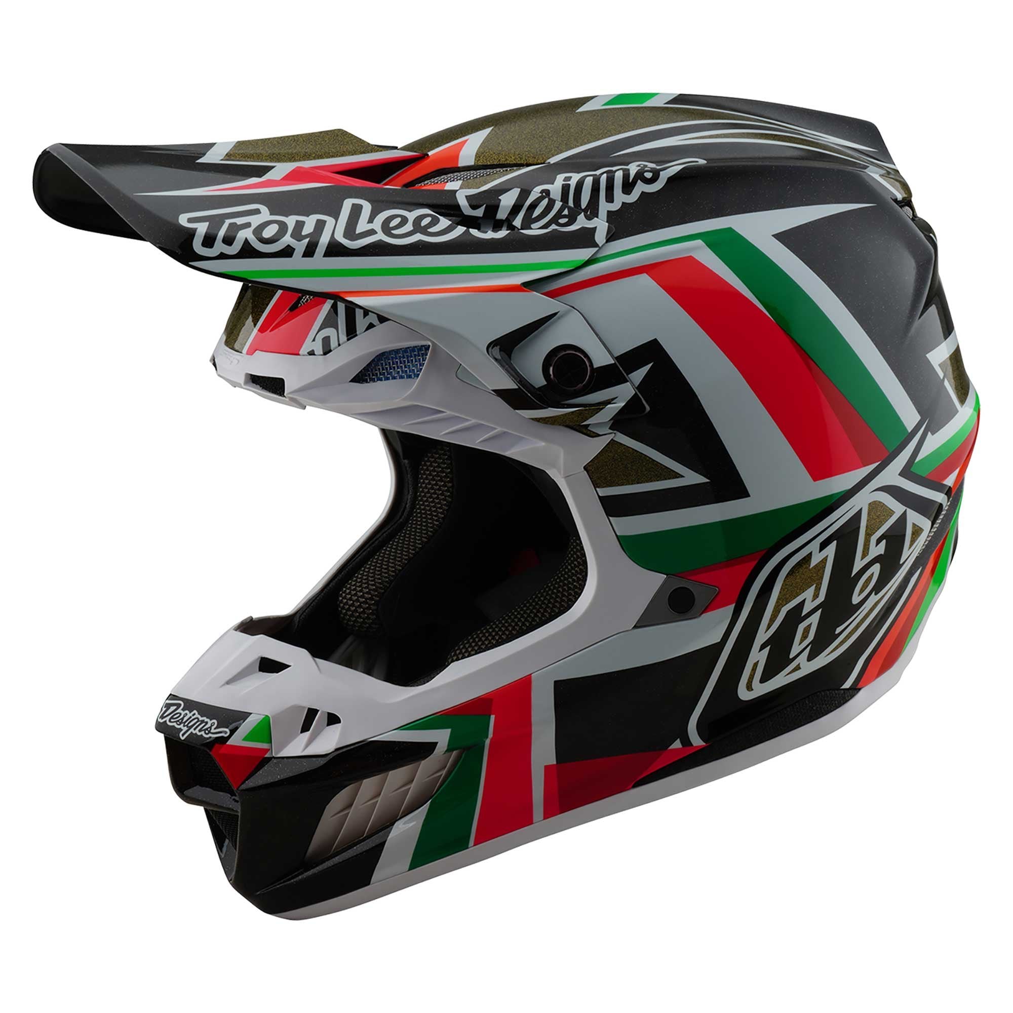 Troy Lee Motocross Helmet - SE5 Carbon MIPS - Labyrinth (Black/Multi)