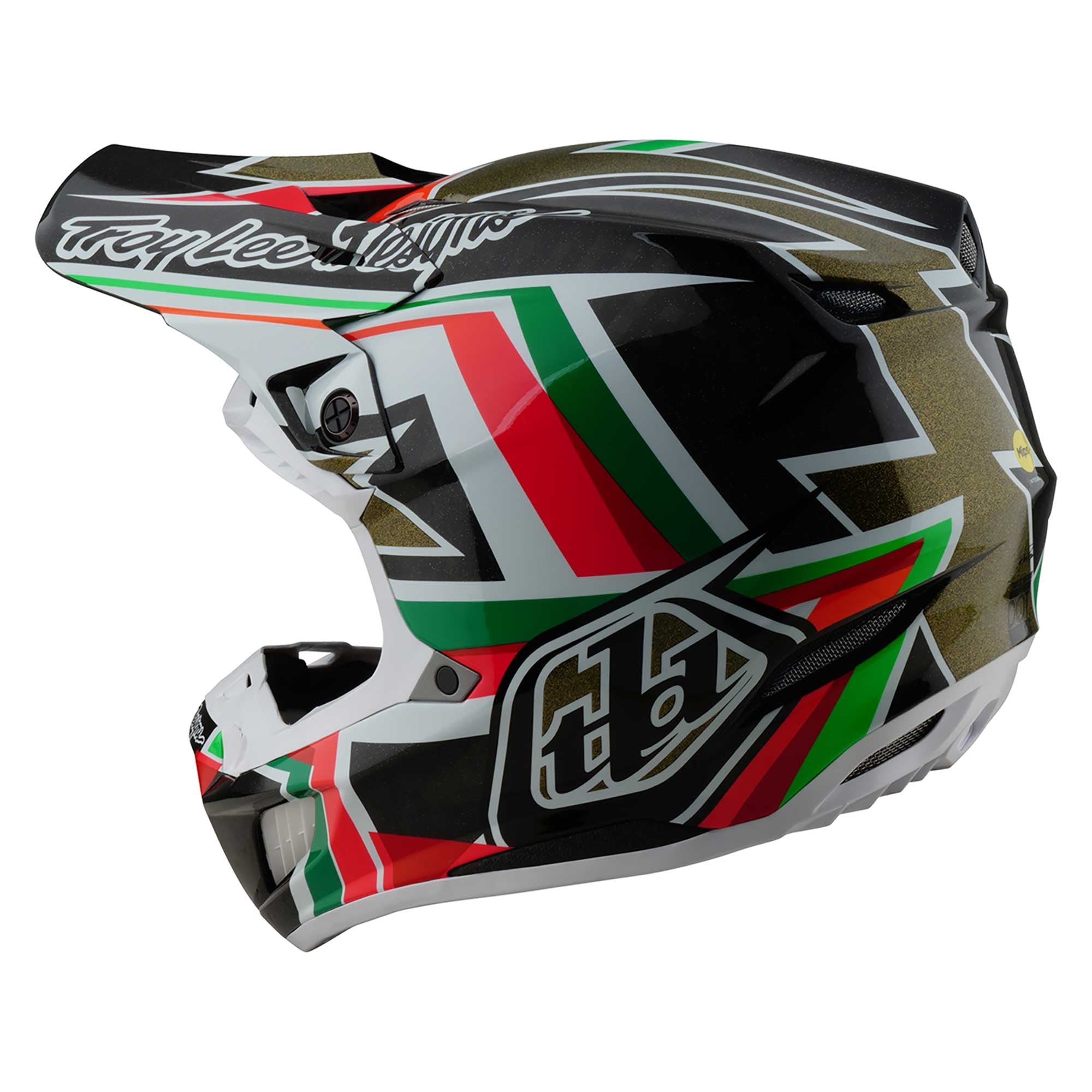 Troy Lee Motocross Helmet - SE5 Carbon MIPS - Labyrinth (Black/Multi)