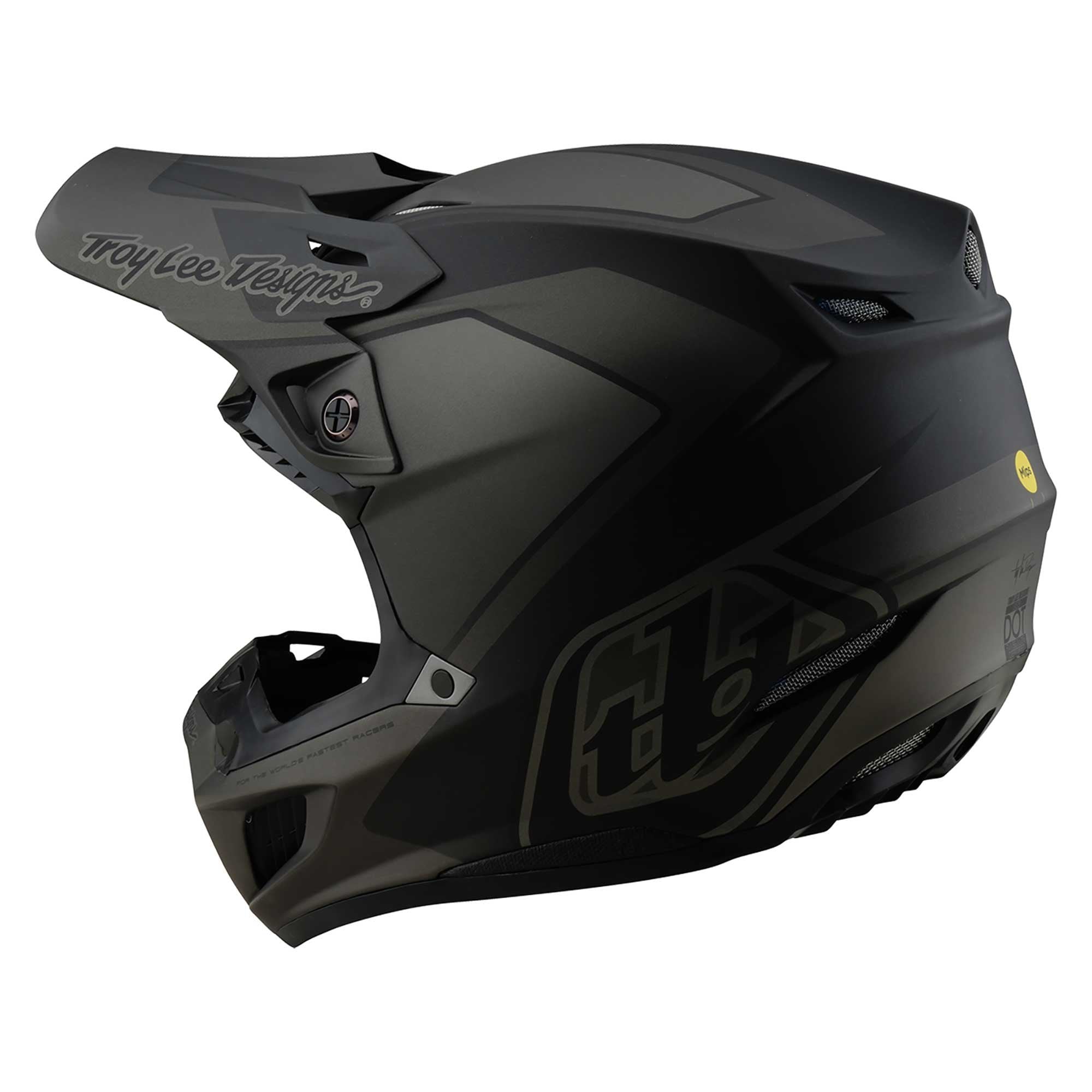 Troy Lee Motocross Helmet - SE5 Composite MIPS Integra Mono (Black)