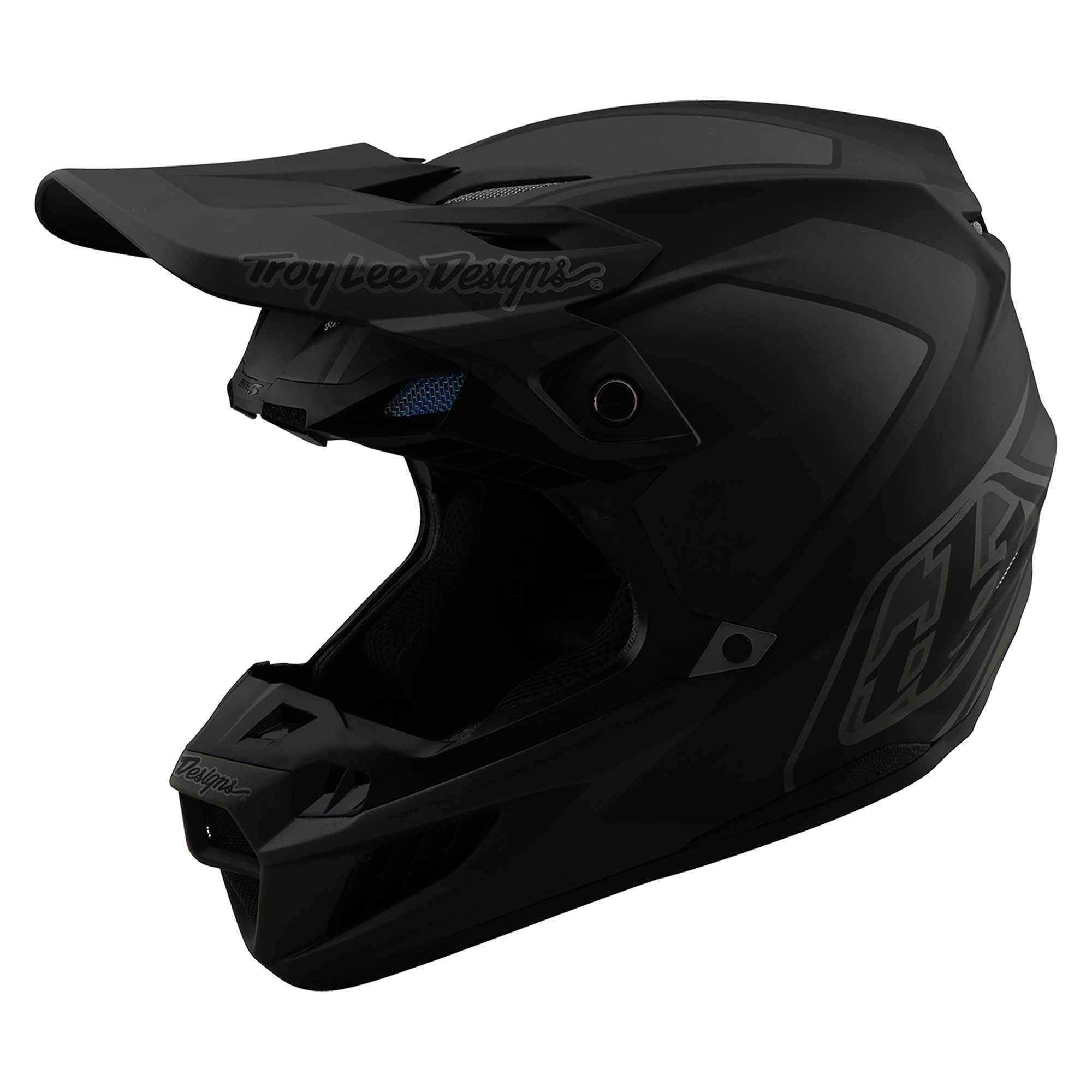 Troy Lee Motocross Helmet - SE5 Composite MIPS Integra Mono (Black)