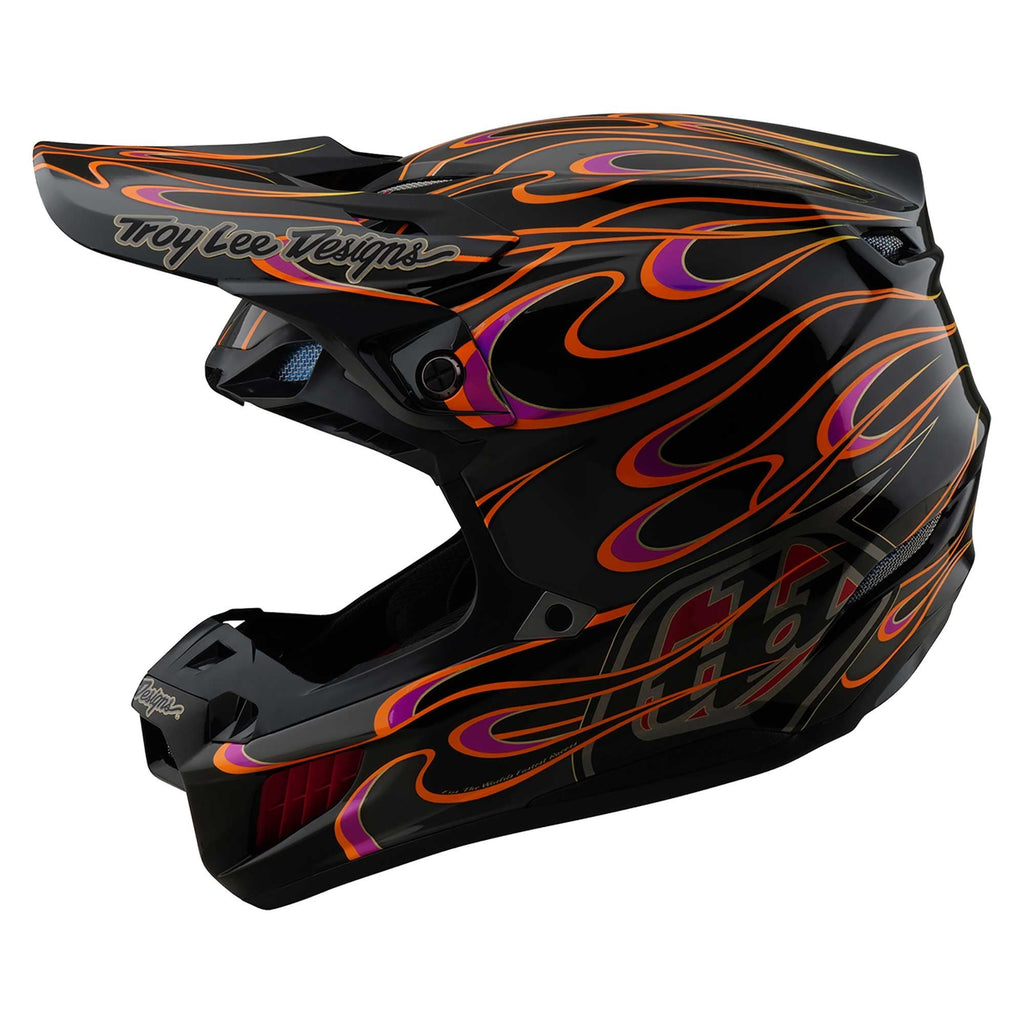 Troy Lee Motocross Helmet - SE5 Composite MIPS Integra - Torched (Black/Grey/Red)