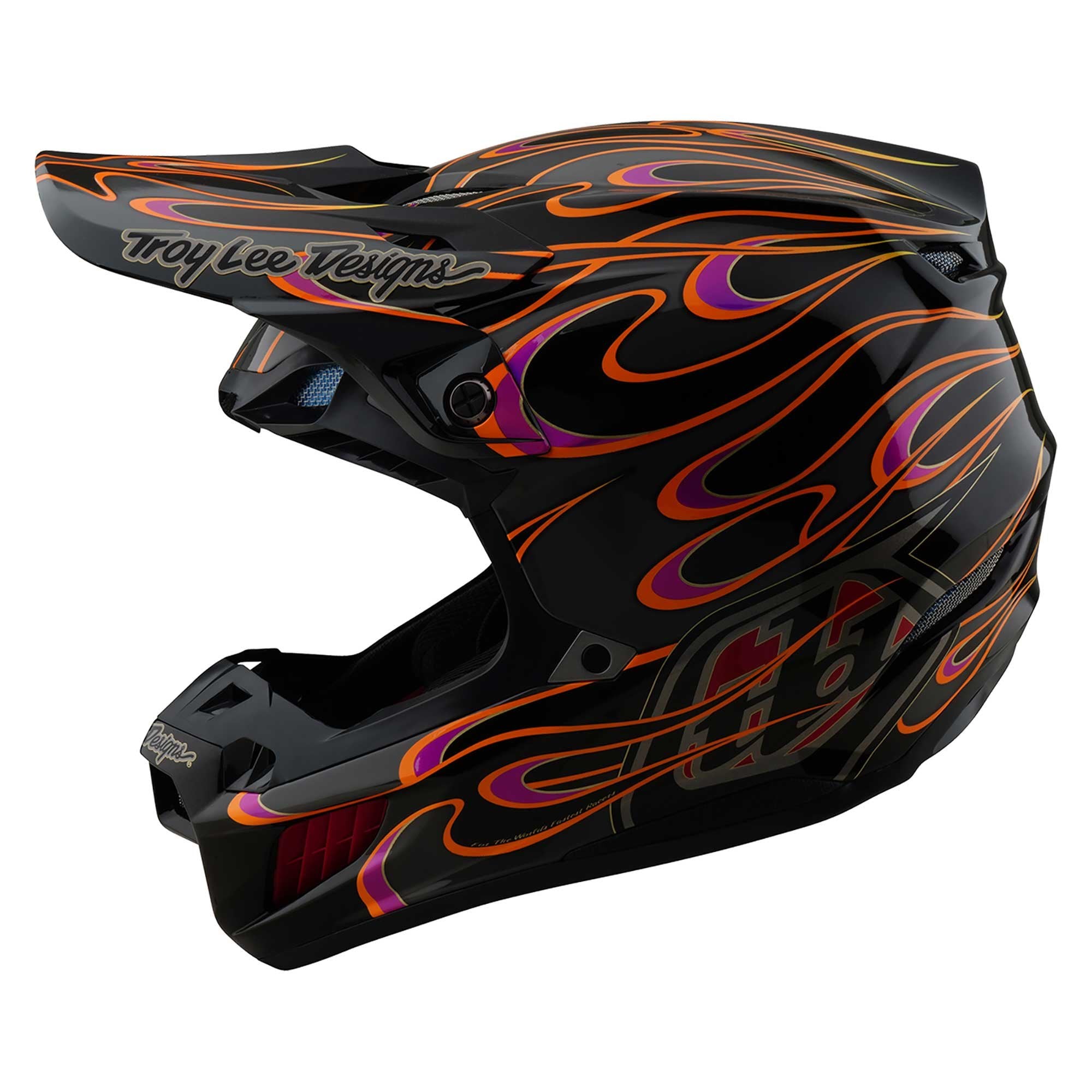 Troy Lee Motocross Helmet - SE5 Composite MIPS Integra - Torched (Black/Grey/Red)