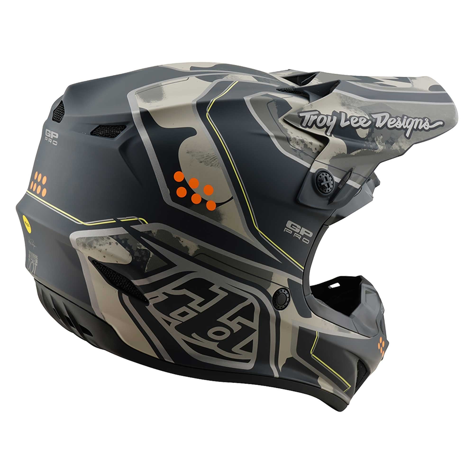 Troy Lee Motocross Helmet - GP Pro MIPS Trooper (Black/Caper)