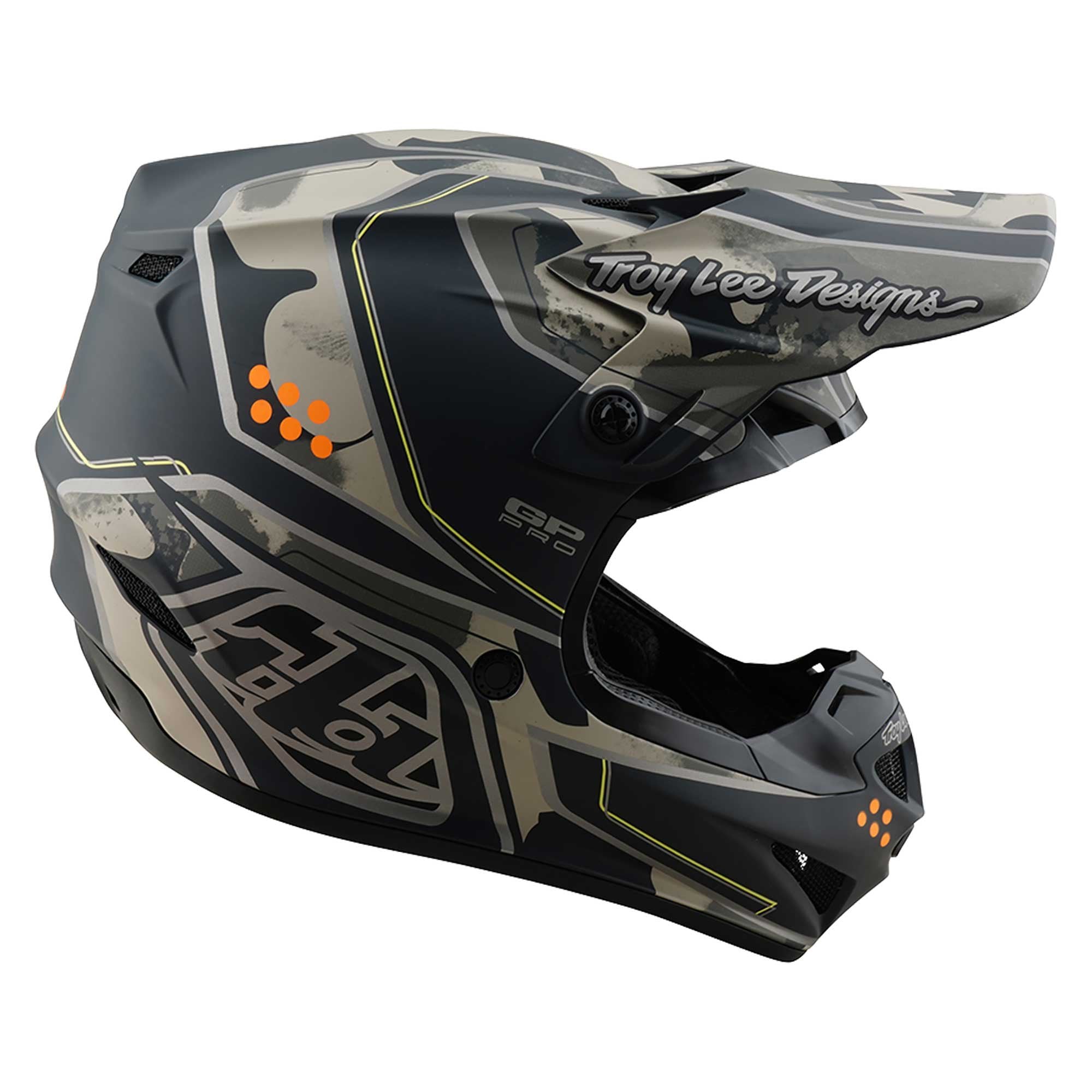 Troy Lee Motocross Helmet - GP Pro MIPS Trooper (Black/Caper)