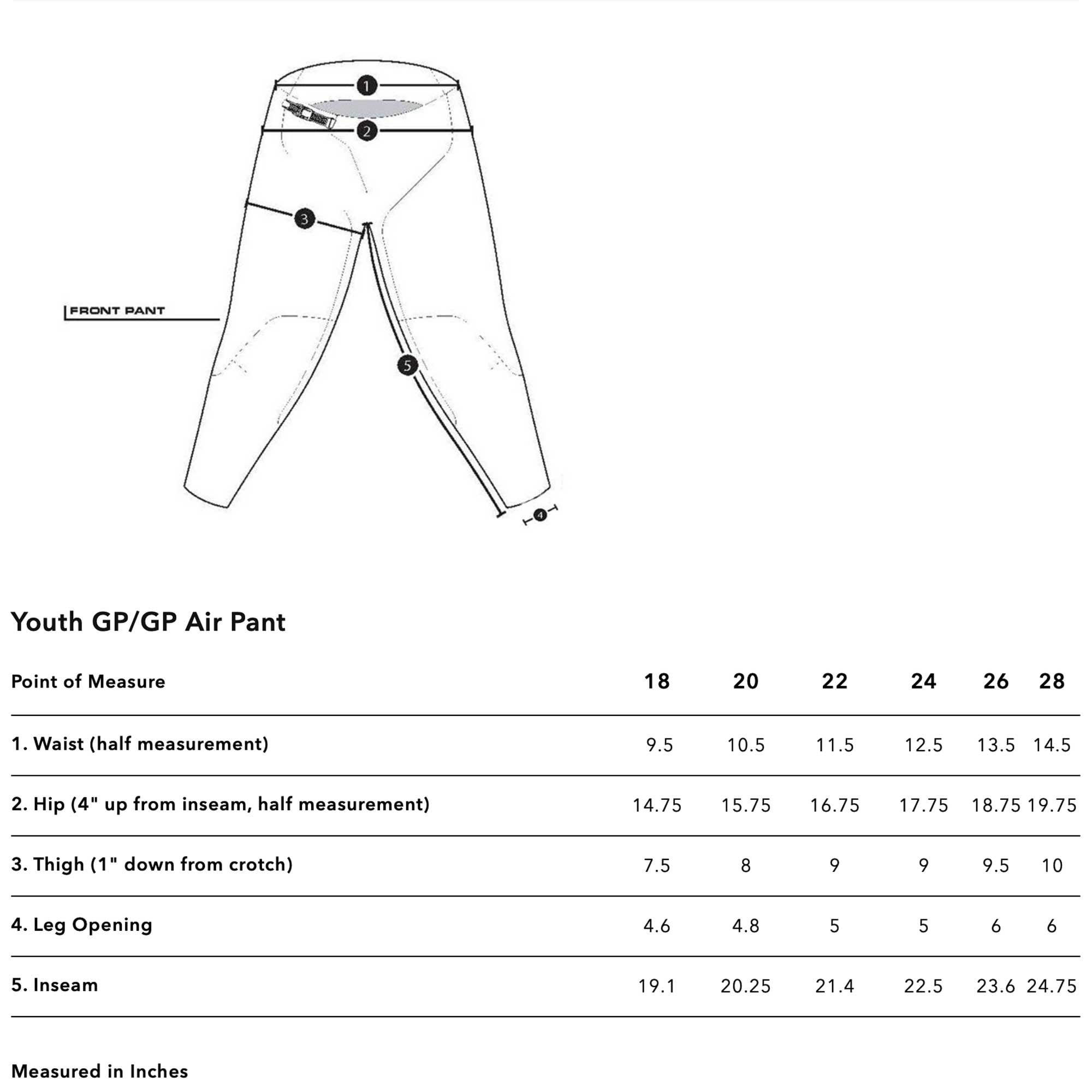 Troy Lee MX Youth Pants - GP Pro MONO (Black)