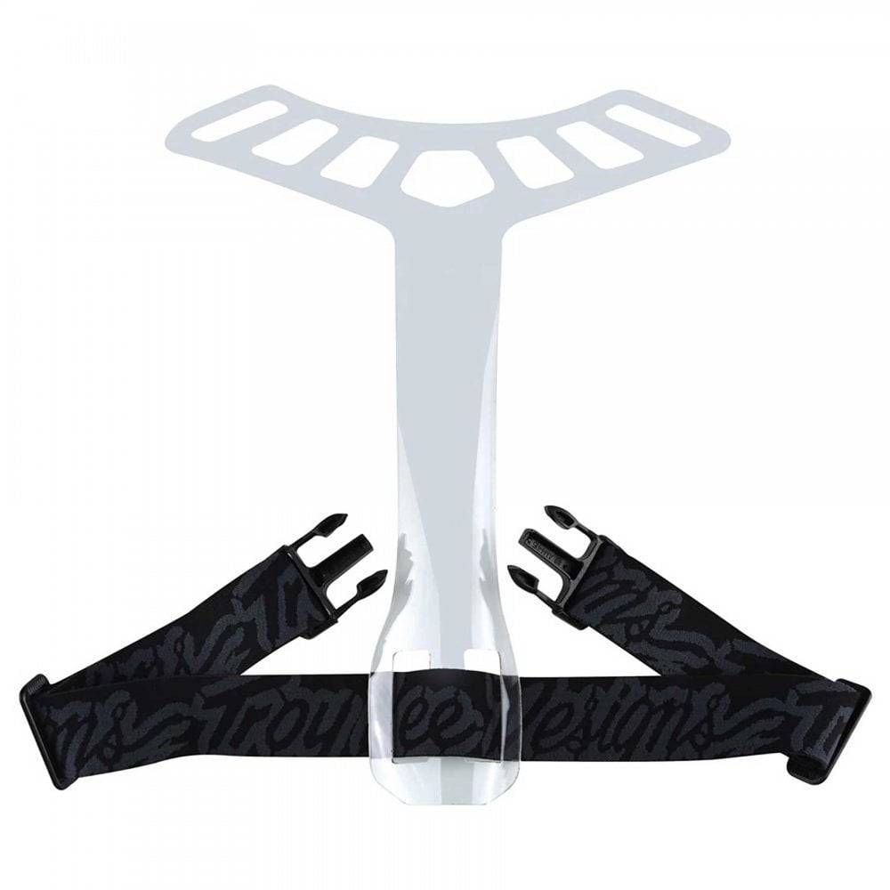 Troy Lee (Spares) ROCKFIGHT - T-Strap (Black/Clear)