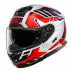 Shoei GT Air 3 Hike TC10 Motorcycle Helmet (Red/White/Blue)
