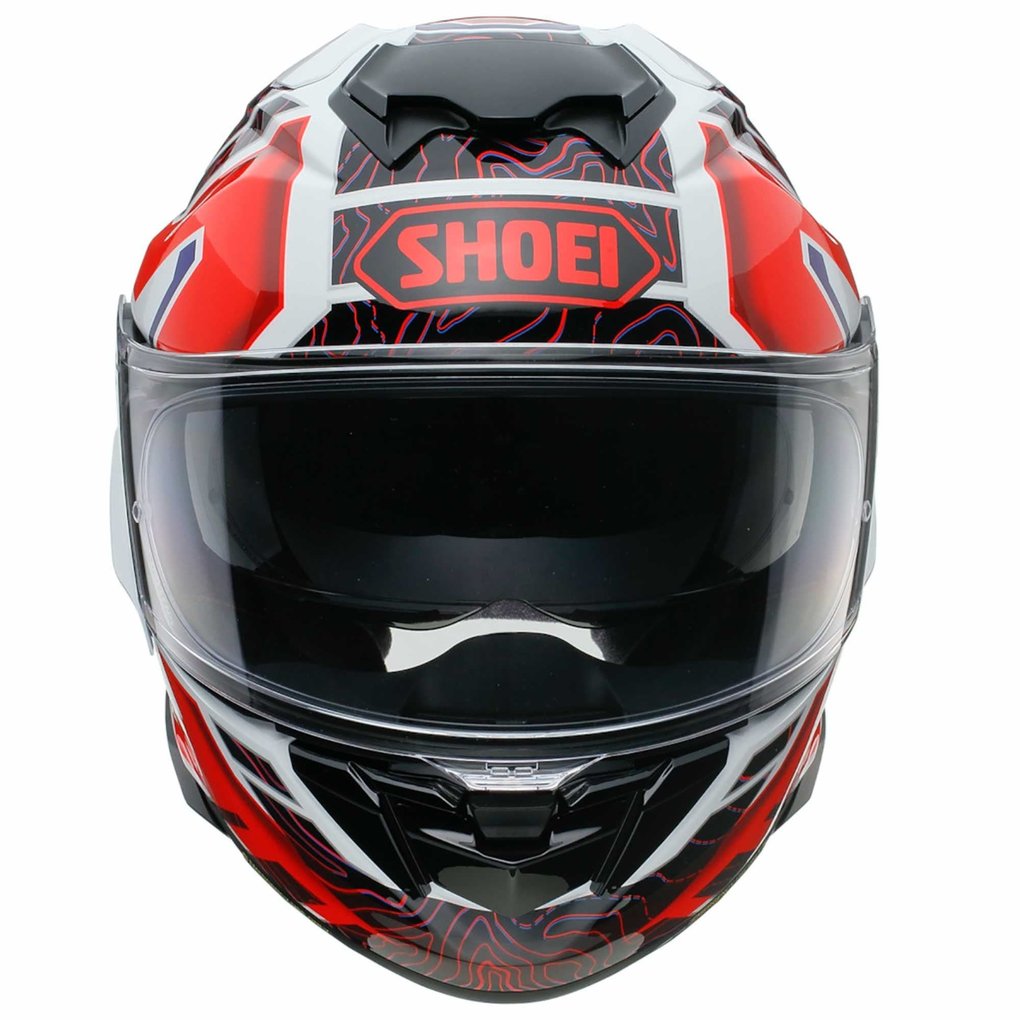 Shoei (2025) Helmet - GT Air 3 (2206) Hike TC10 - (Gloss Red/White/Blue)