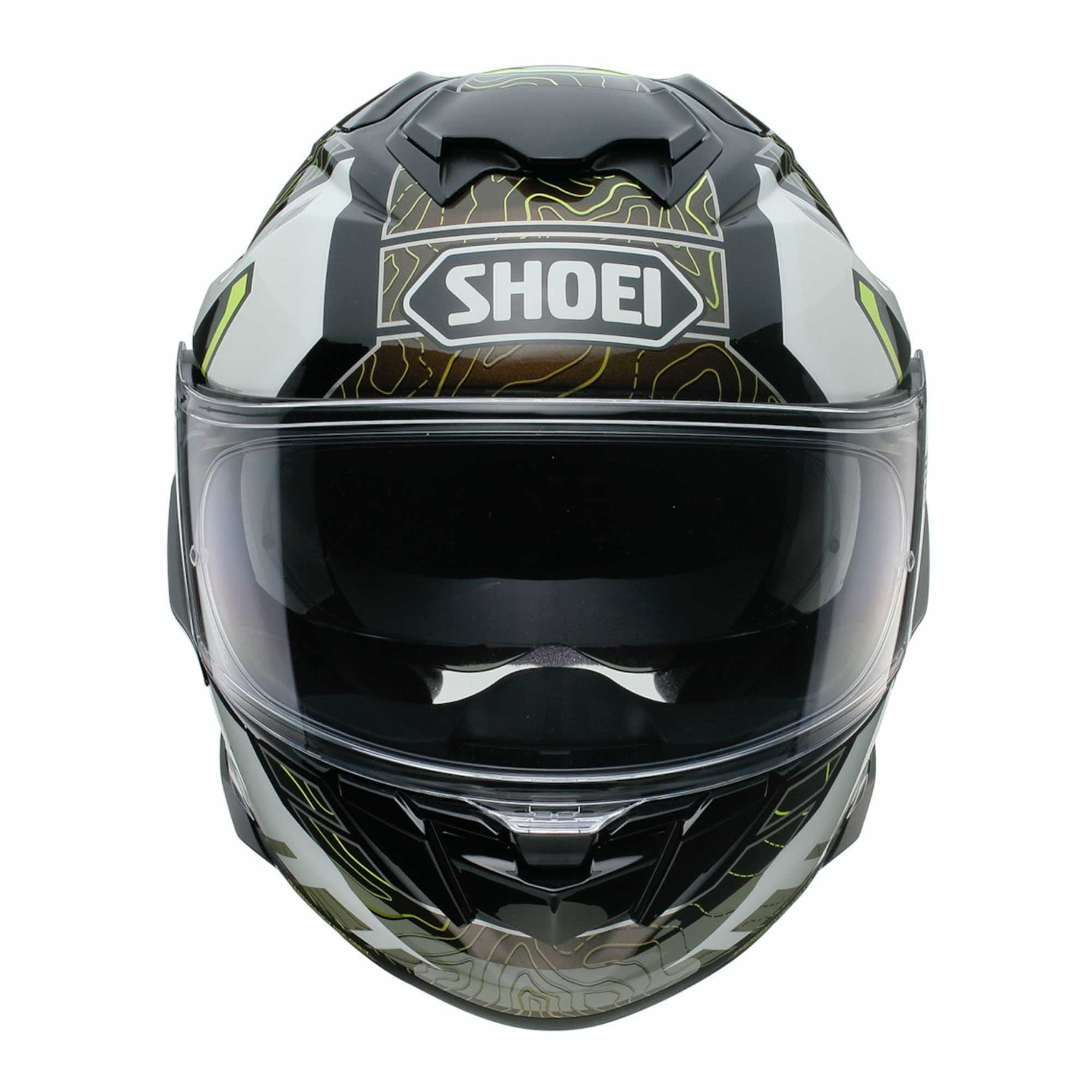 Shoei GT Air 3 Hike TC11 Motorcycle Helmet (White/Gold/Fluo)
