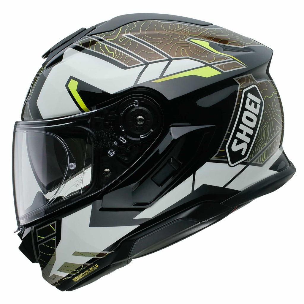 Shoei GT Air 3 Hike TC11 Motorcycle Helmet (White/Gold/Fluo)