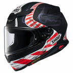Shoei NXR2 Knee Down TC5 Motorcycle Helmet (Matt Black/Red)