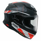 Shoei NXR2 Knee Down TC5 Motorcycle Helmet (Matt Black/Red)