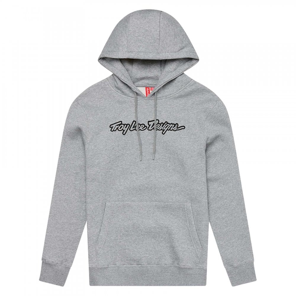 Troy Lee Designs Hoodie Pull-Over - SIGNATURE (Grey Heather)