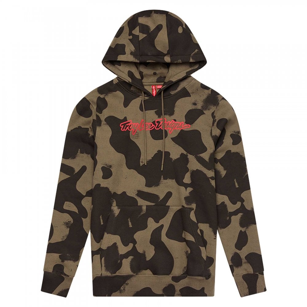 Troy Lee Youth Hoodie Pull-Over - SIGNATURE (Olive)