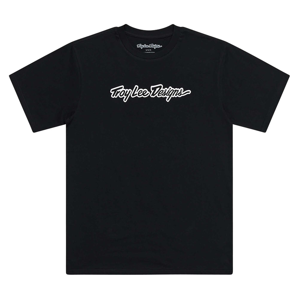 Troy Lee Designs Youth T-Shirt - SIGNATURE (Black)
