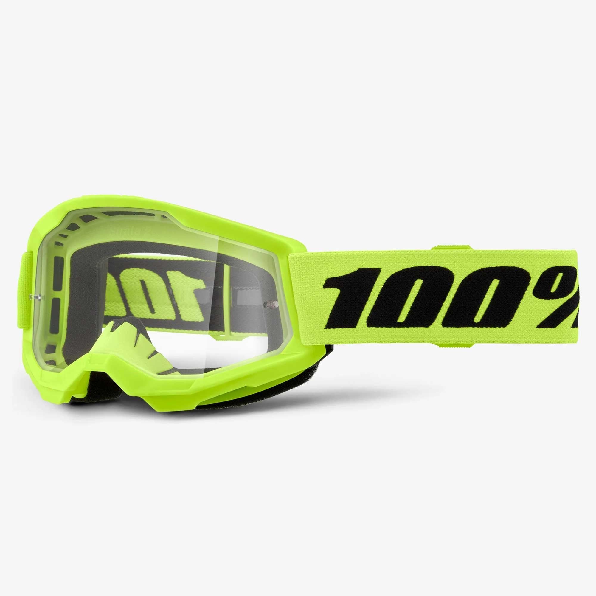 100% MX | MTB Youth Goggles - Strata-2 (FLUO YELLOW)