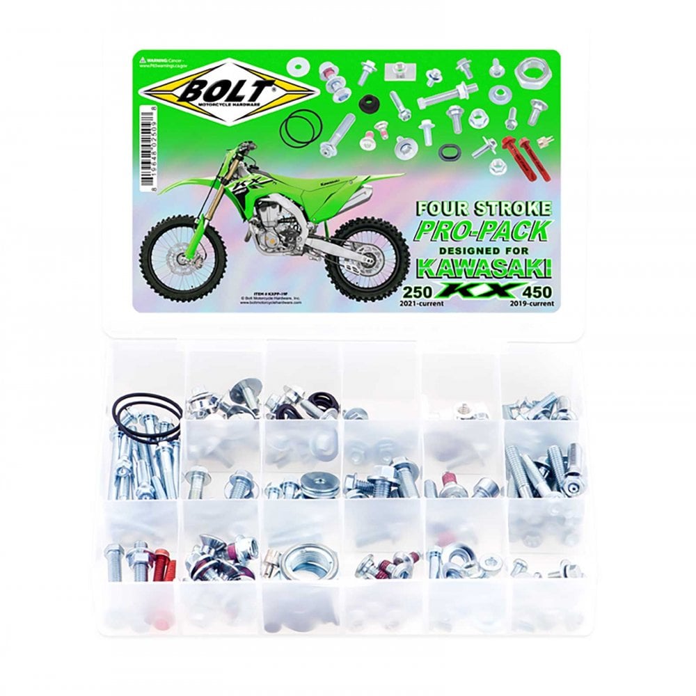 Bolt Hardware - Track Pack Fastener Kit - PRO - KXF250 21-26, KXF450 19-26, KXF250/450XC 21-26