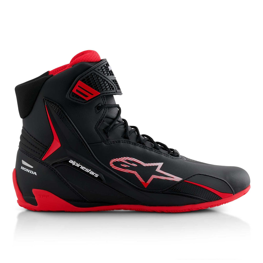 Alpinestars Honda Faster-4 Riding Shoes (Black/Red)
