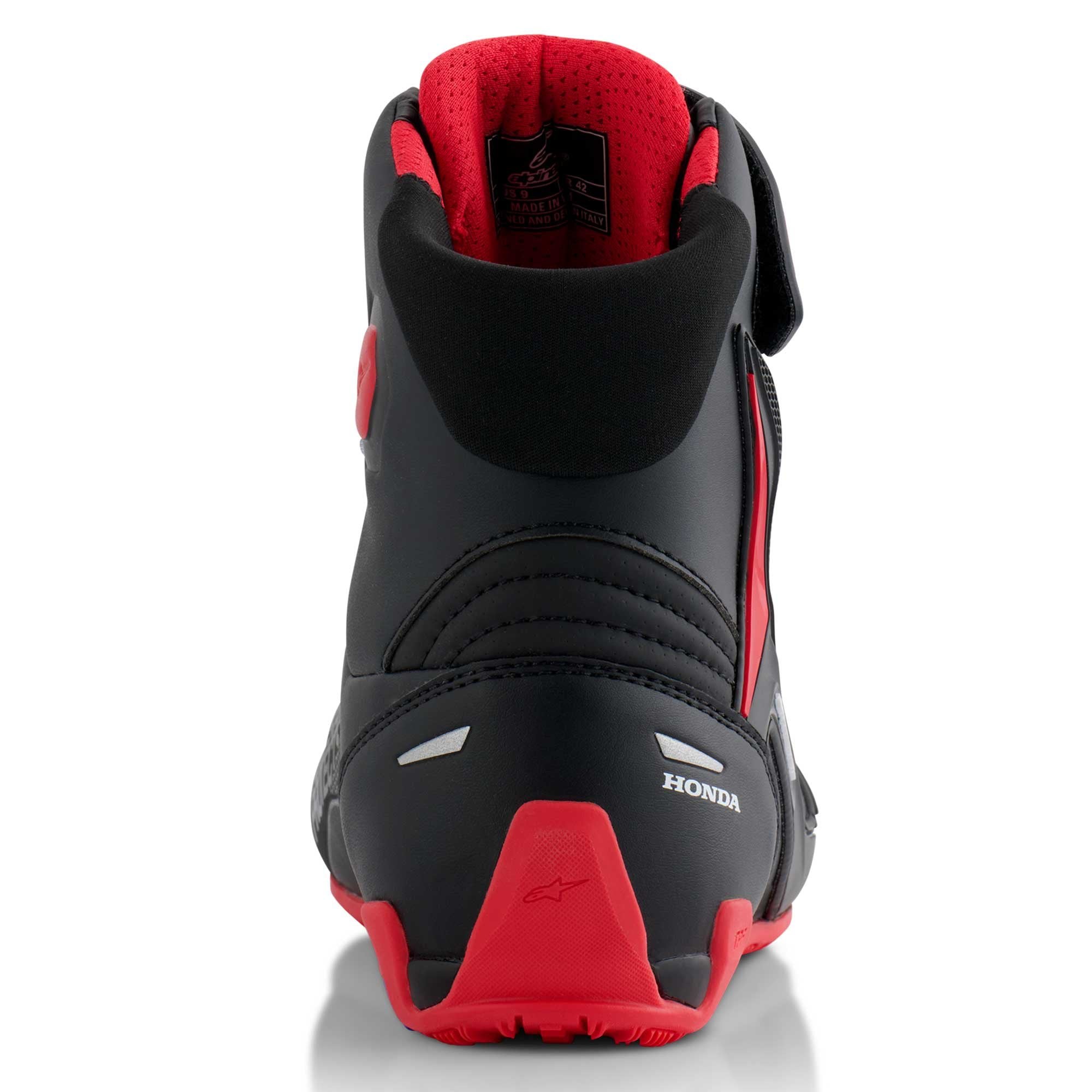 Alpinestars Honda Faster-4 Riding Shoes (Black/Red)