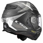 LS2 Motorcycle Touring Flip Over Helmet - FF901 Advant X - C Horizon (Carbon/Silver Grey)