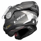 LS2 Motorcycle Touring Flip Over Helmet - FF901 Advant X - C Horizon (Carbon/Silver Grey)