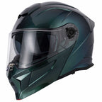 VCAN H276 Gradient Flip Up Motorcycle Helmet (Green/Blue)