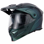 VCAN H276 Gradient Flip Up Motorcycle Helmet (Green/Blue)