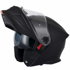 VCAN H276 Flip Up Motorcycle Helmet (Matte Black)