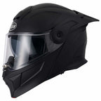 VCAN H276 Flip Up Motorcycle Helmet (Matte Black)