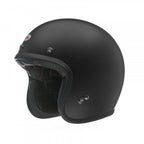 Bell Open Face Helmet - Custom 500 Solid  (Matt Black)