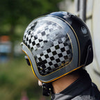 Merlin (2025) Open Face Helmet - Blackbird Jet - Racer (Gloss Grey/Black/Gold)