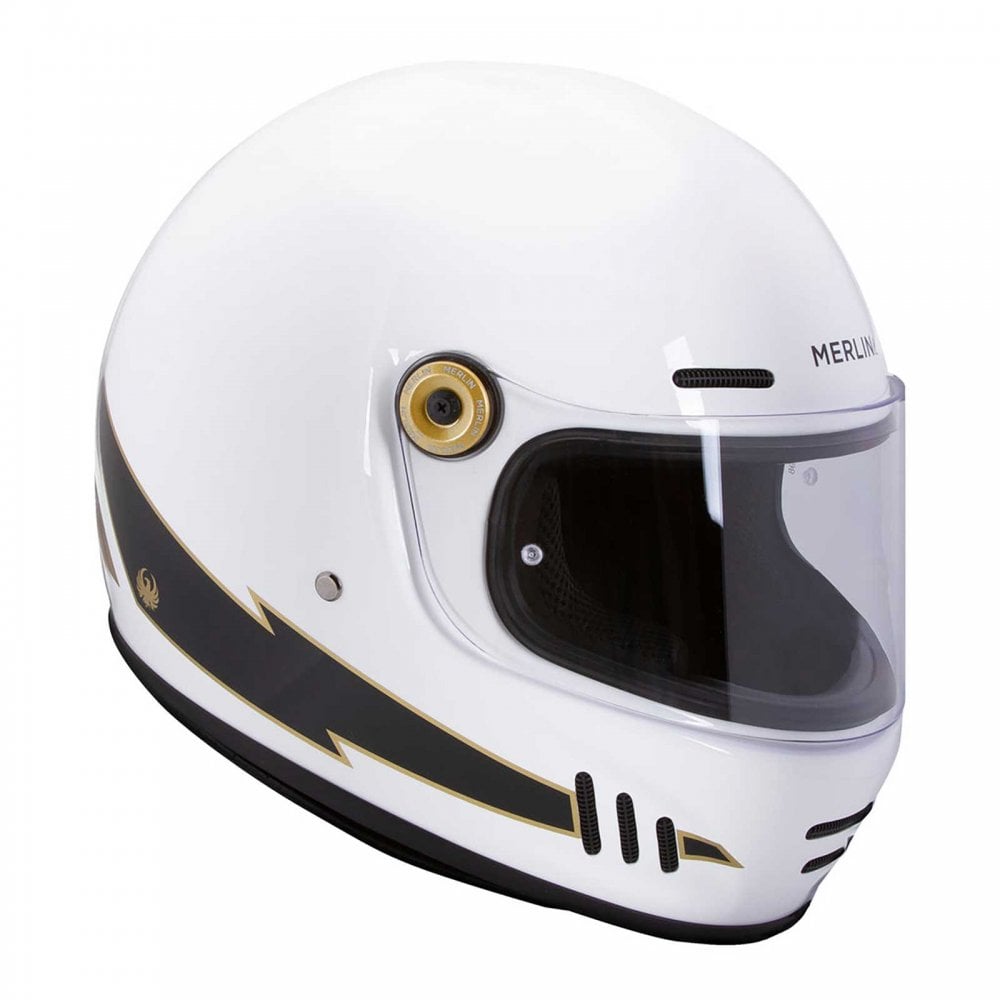 Merlin (2025) Full Face Helmet - Revival - Flash (Gloss White)