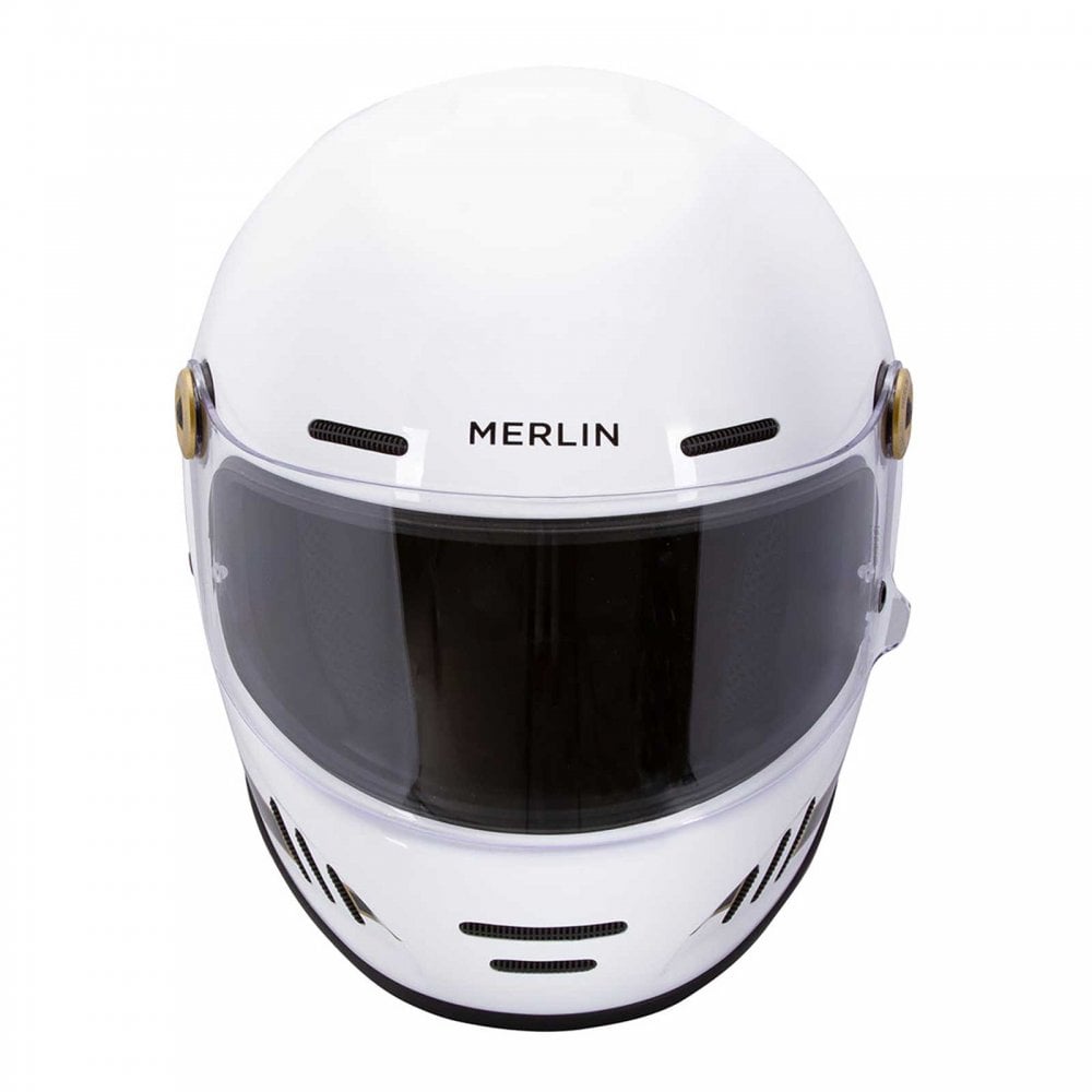 Merlin (2025) Full Face Helmet - Revival - Flash (Gloss White)