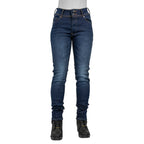 Bull-It Women's Harrier (AA) Slim Motorcycle Jeans (Blue) Short Leg