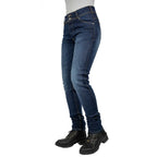 Bull-It Women's Harrier (AA) Slim Motorcycle Jeans (Blue) Short Leg