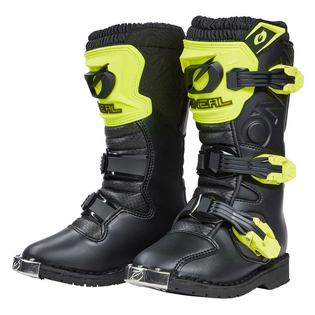 O'Neal Youth Motocross Boots - Rider Pro (Black/Fluo Yellow)