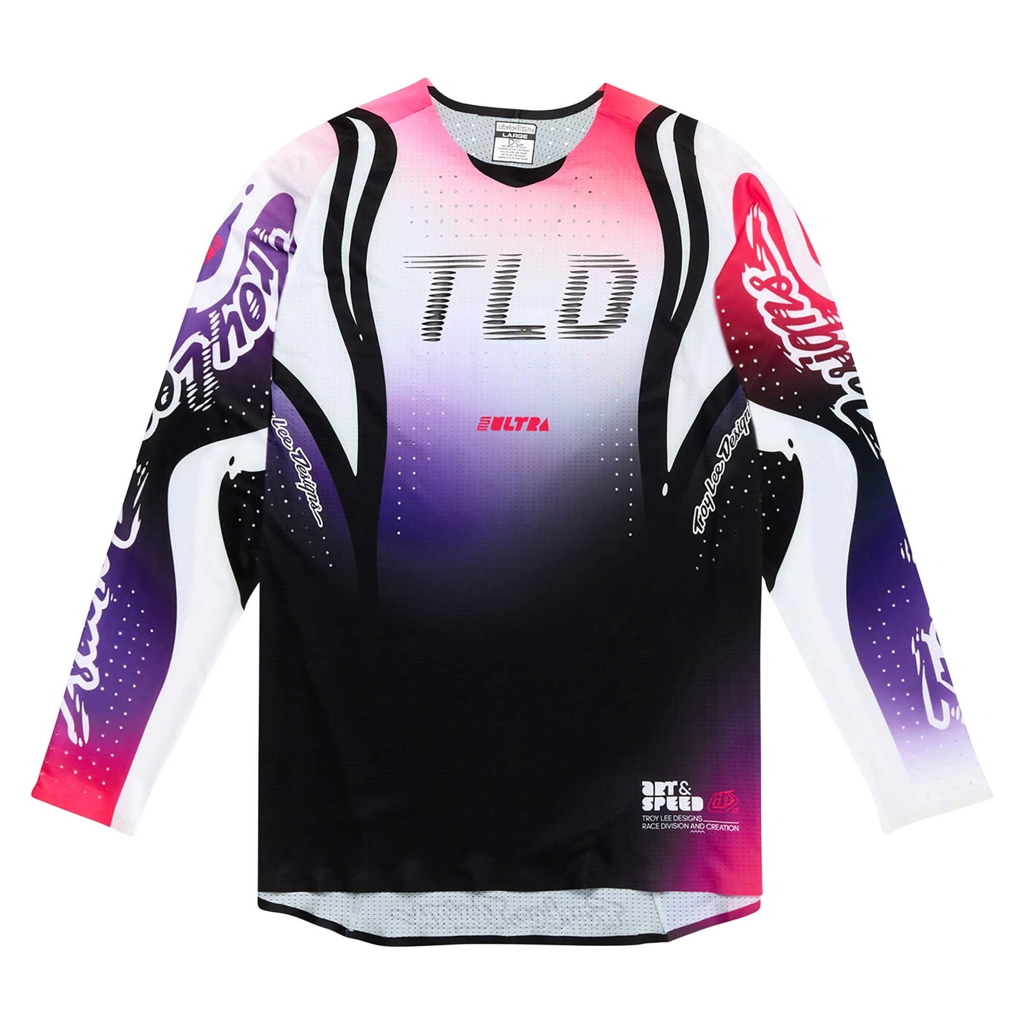 Troy Lee Motocross Jersey -  SE Ultra DRIP (Black/Purple)