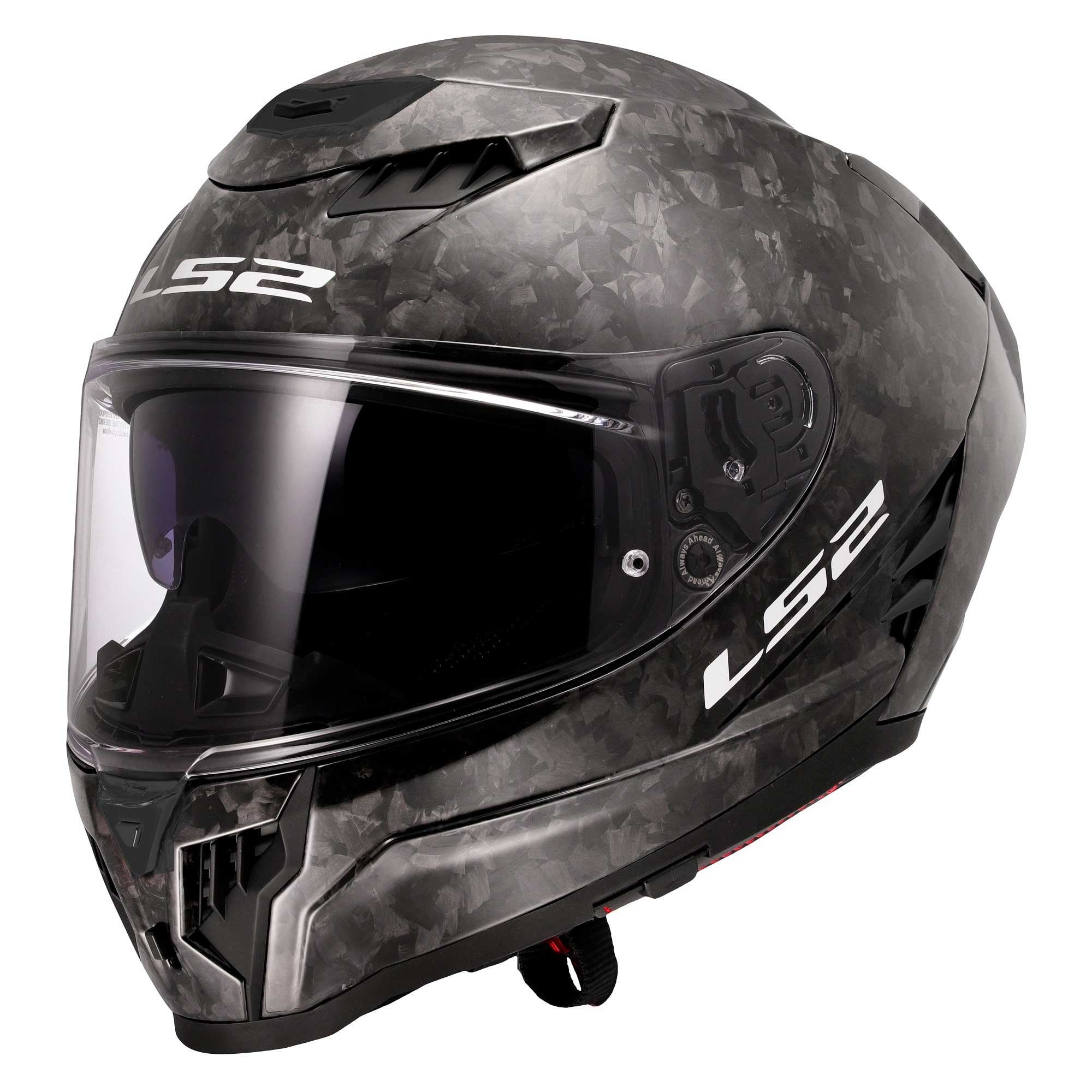 LS2 Motorcycle Road | Race Helmet - FF807 Dragon Forged Carbon (Black)