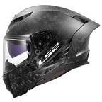 LS2 FF807 Dragon 6k Forged Carbon Motorcycle Road Helmet (Black)