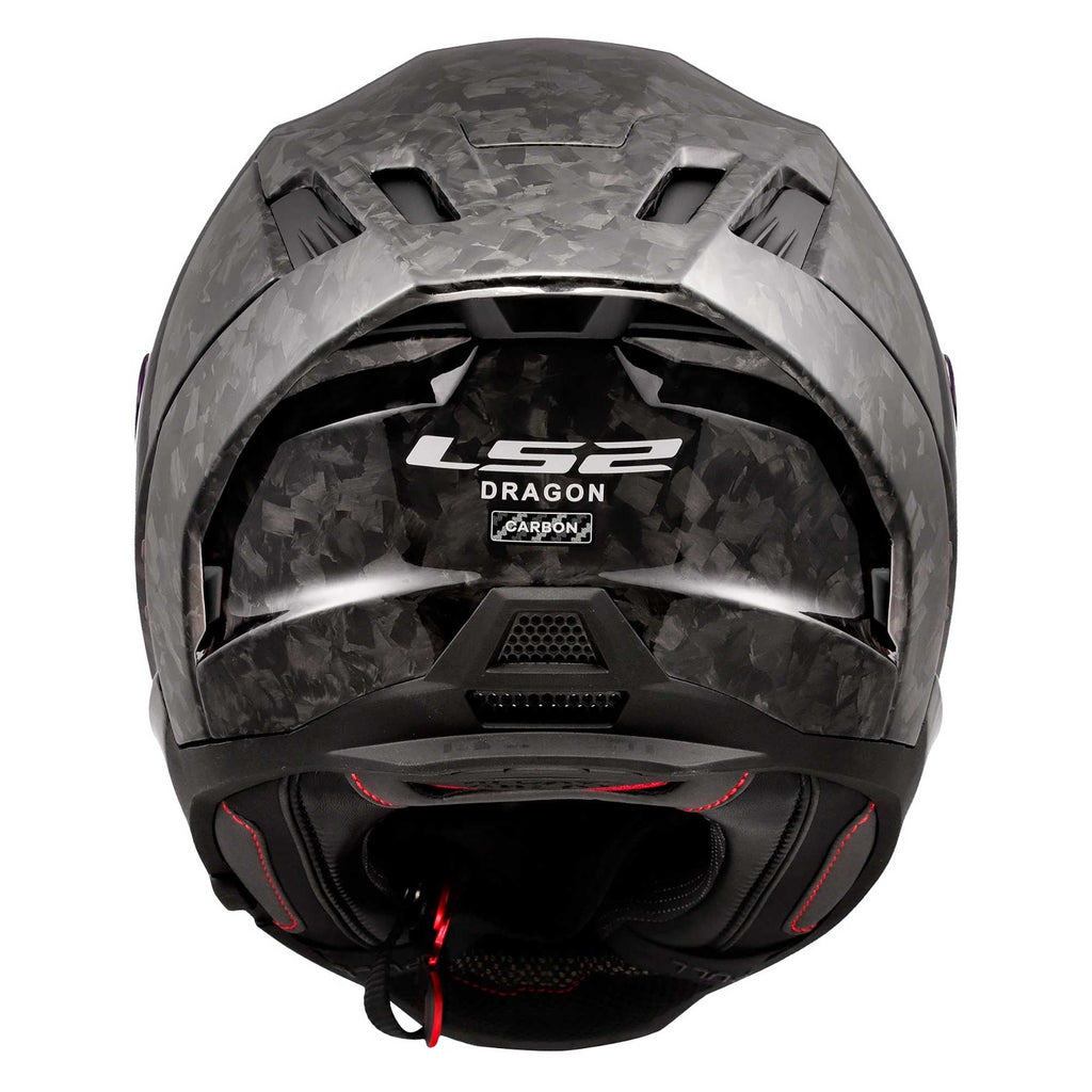 LS2 Motorcycle Road | Race Helmet - FF807 Dragon Forged Carbon (Black)