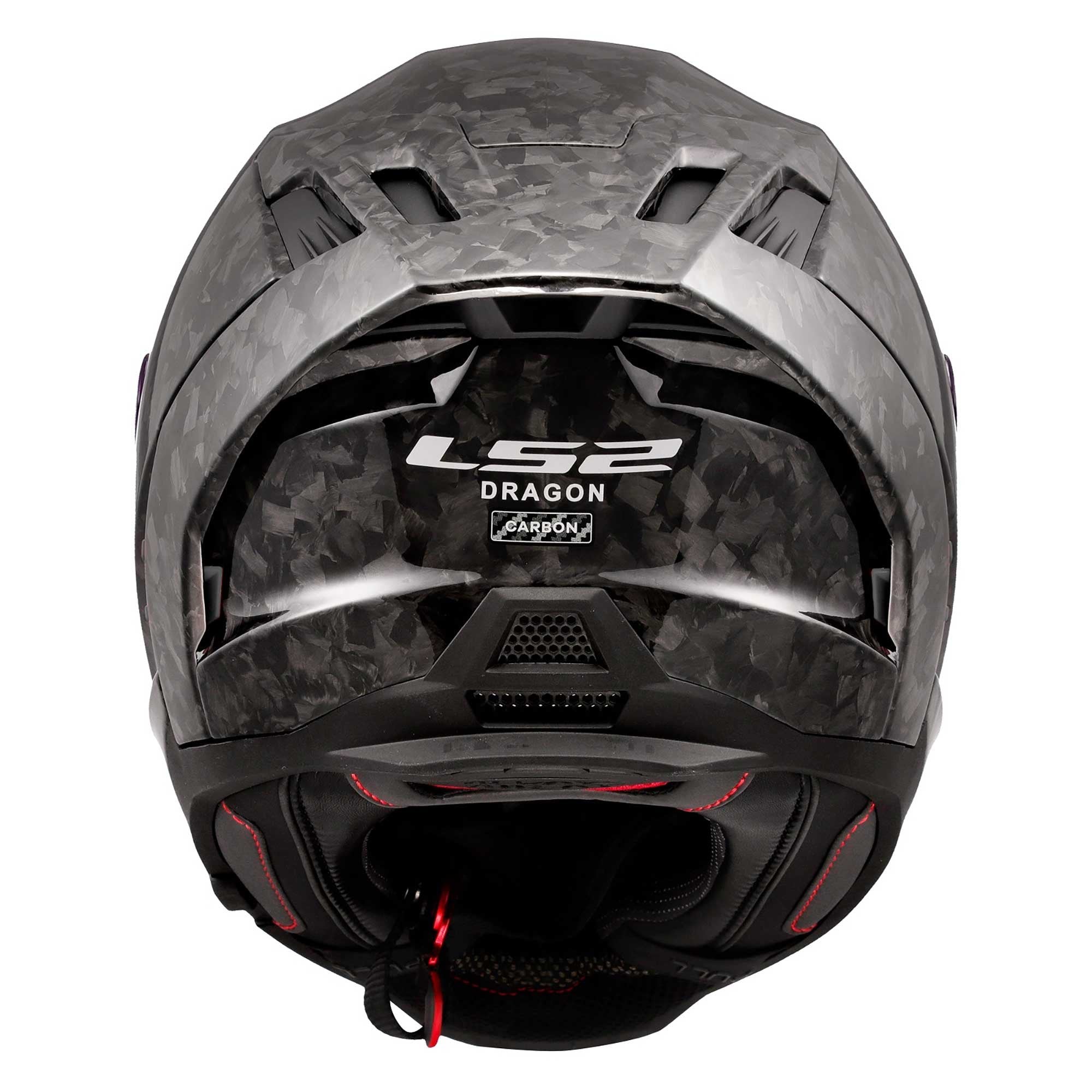 LS2 Motorcycle Road | Race Helmet - FF807 Dragon Forged Carbon (Black)