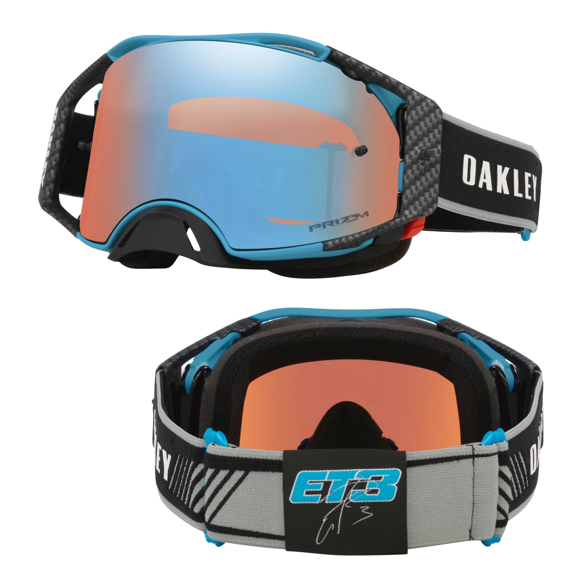 Oakley Airbrake Signature Goggles - TOMAC (Blue/Black) PRIZM Sapphire Lens