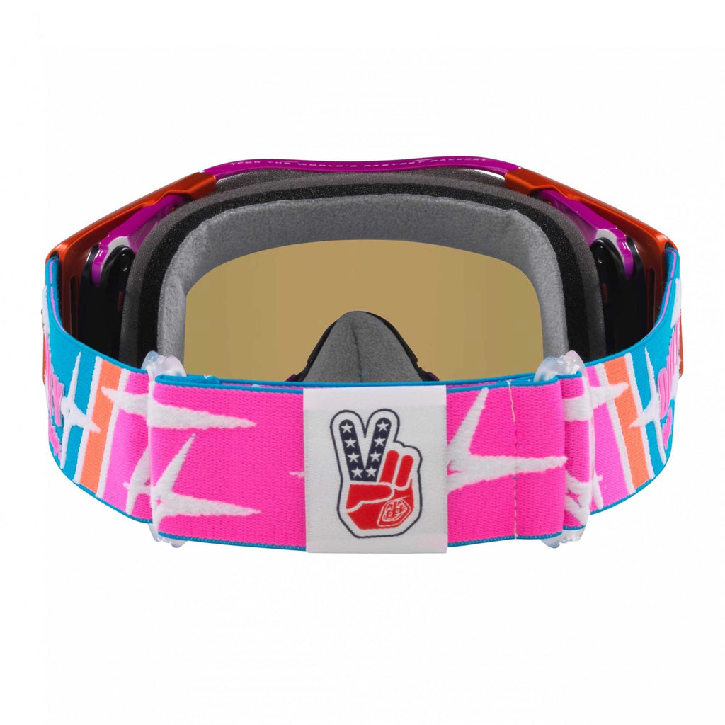 Oakley Airbrake Goggles - TLD Speed Stars (Blue/Blue/Red/Pink) PRIZM Black Ice Iridium Lens